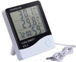 GosFrid with GF LOGO Abstract Thermometer Plastic Clock...