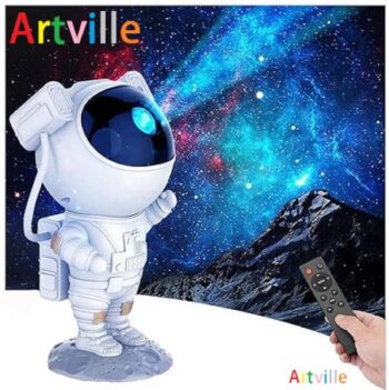 ARTVILLE 360 Degree Astronaut Night Lamp Nebula Galaxy ...