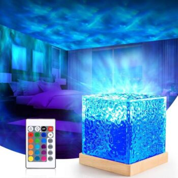 CRENTILA 3D Ocean Wave Night Light Projector for Kids B...