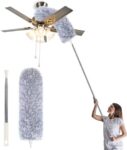 DEEJET Microfiber Feather Duster Fan Cleaning Mop Wet a...