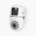 favone dual camera 3mp Full hd WiFi ptz Bulb Camera wit...