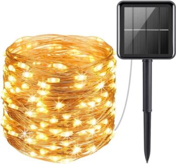 MANSAA 50 LEDs 5 m Yellow Steady, Flickering String Ric...