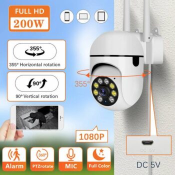Bzrqx PTZ Home Smart Live View CCTV Camera Mobile App W...