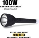 FIRSTLIKE Lithium Battery Long Range Led torch Light Wi...
