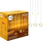 Wipro 108 LEDs 3 m Yellow Steady Star Rice Lights