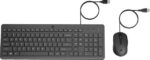 HP 150 Wired Keyboard and Optical Mouse Combo with 1600...