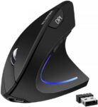 microware 2.4g USB Wireless Vertical Mouse Rechargeable...