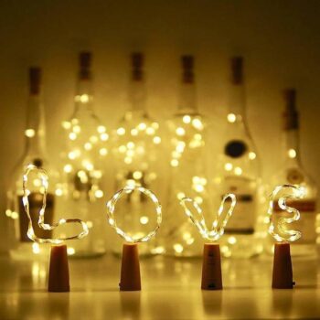 COMBO 4 quantity bottle cork led string lights 2 meter ...
