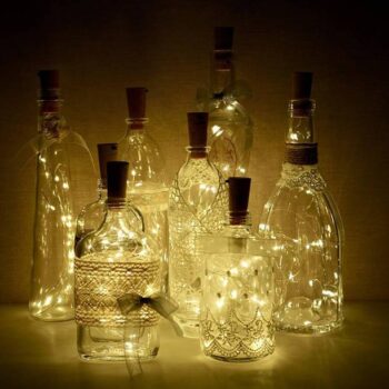 dripping colors 20 LEDs 1.98 m Yellow Steady Bottle Ric...