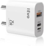 IEVO 25 W Quick Charge 3 A 3 Port Mobile Charger with D...