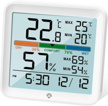 Real Instruments Hygrometer Indoor Thermometer Digital ...