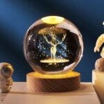 carempire 3D Deer Forest Crystal Ball Night Light Ball ...