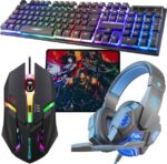 ENTWINO Gaming Combo, RGB Keyboard, Mouse & Headphone S...