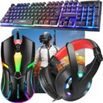 ENTWINO Gaming Combo Set, RGB Keyboard, Mouse, Headphon...
