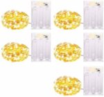 MIRADH 30 LEDs 3 m Yellow Steady Water Drop Rice Lights