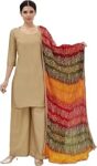 Women's Vegan Silk Multi Coloured Bandhni Dupatta (42" X 2.5 Meters)