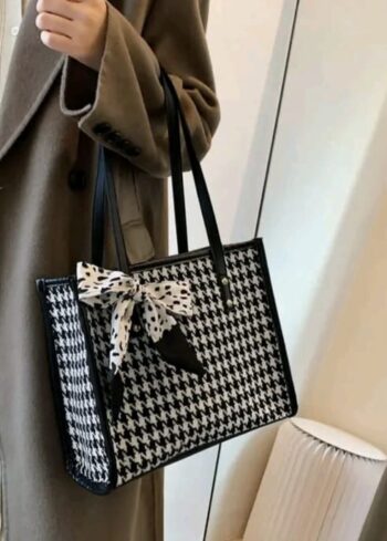 Women's Classic Stylish Handbag with Bow Design