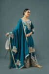 resenting New Designer Collection In Pure Chinnon With Heavy Embroidery Coding Dori-Sequence Work Top-Bottom And Dupatta Set Fully Stitched Ready To Wear