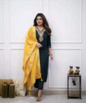 Women's Partywear Kurta, Bottom and Duppata Set