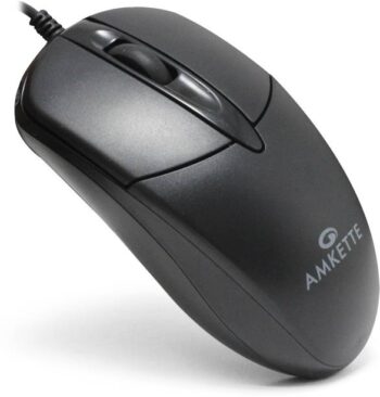 AMKETTE Kwik Pro 8 USB Wired Ambidextrous Optical Mouse