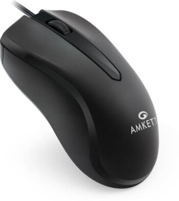 AMKETTE Kwik Pro 7 Wired Ambidextrous Optical Mouse