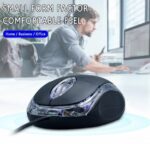 ZURU BUNCH Black USB 3D Wired Optical Light Scroll Whee...