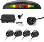 e-generix 8 LED Rearview Cam and Set of 4 Car Reverse B...
