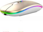 MARS Wireless Rechargeable Mouse with RGB Backlit LED S...