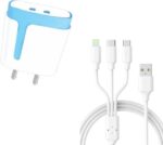 Chias 3.4 A Wall Charger for Mobile with Detachable Cab...