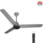 oceco Ecos Grey 1200mm Smart Ceiling Fan with 5-Star Star Remote Control 5 Star 1200 mm 3 Blade Ceilin...