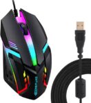 ENTWINO F-1 Gaming Mouse Wired For Computer Braided Wir...