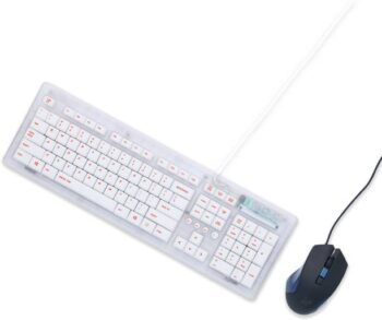 Arctic Fox Crystal Wired Keyboard and Mouse Combo Combo...
