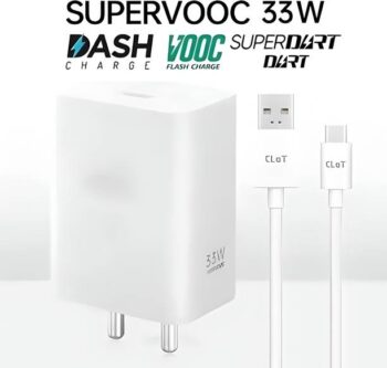 CLAT 33 W SuperVOOC 6 A Wall Charger for Mobile with De...