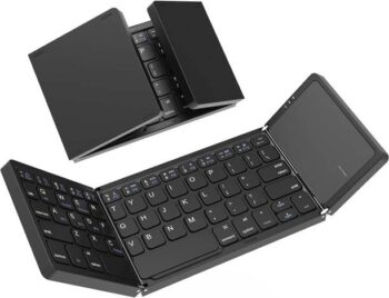 EBOFAB Foldable Bluetooth Keyboard, Folding Portable Wi...