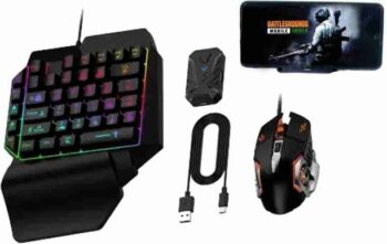 Zeref 4 IN 1 GAMING KEYBOARD AND MOUSE CONVERTER FOR MO...
