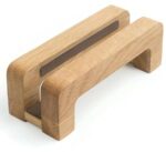 NJ craft house 2 Compartments wooden laptop stand