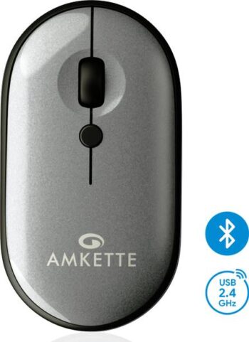 AMKETTE Hush Pro Byte Slim Wireless Optical Mouse with...
