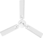 GS GLOW Hycross White 5 Star 1200 mm 3 Blade Ceiling Fan