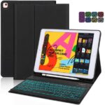 microware iPad 10.2/10.5 inch, Backlit keyboard case iP...