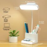 iDOLESHOP LED Desk Lamp Touchable Reading Lights with P...
