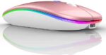 Dezful Lighting Mouse Black Wireless Optical Mouse wit...