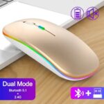 Dezful Lighting Mouse Black Wireless Optical Mouse wit...