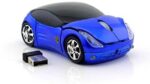 microware Cool Sport Car Shaped Mouse 2.4GHz Wireless C...