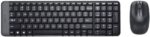 Logitech MK-220 Wireless Standard Desktop Keyboard Comp...