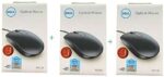 DELL MS116 OPTICAL MOUSE SET OF 3 Wired Ambidextrous Op...