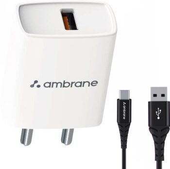 Ambrane 25 W 3 A Wall Charger for Mobile with Detachabl...