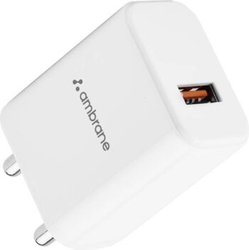 Ambrane 18 W Quick Charge 3 A Wall Charger for Mobile