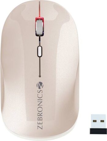 ZEBRONICS Poise Wireless Ambidextrous Optical Mouse Rec...