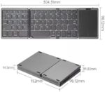 MOHAK Pocket Size Portable Mini BT Wireless Keyboard wi...