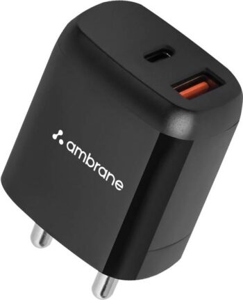 Ambrane 30 W Qualcomm 3.0 3 A Wall Charger for Mobile